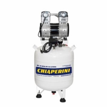 Motocompressor odontológico 10 pcm 65 litros sem óleo - Chiaperini MC 10 BPO RV 65 L